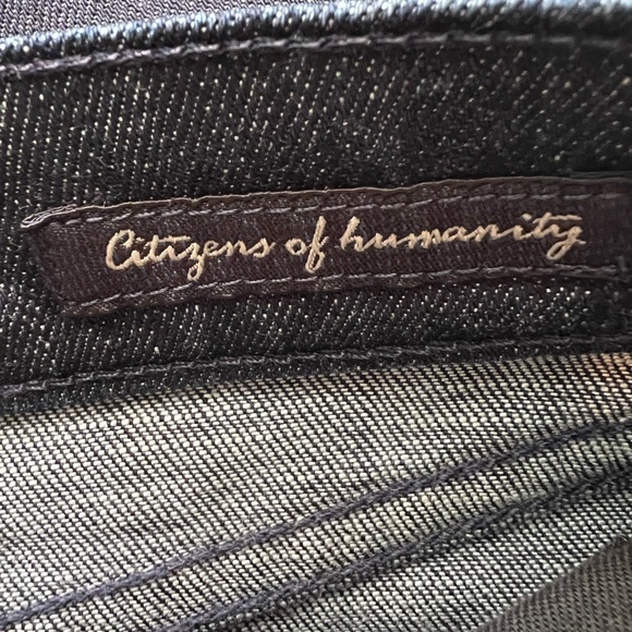 Citizens of Humanity, Hutton # 251 stretch hi-rise wide leg darker wash size 28. - Picture 6 of 13